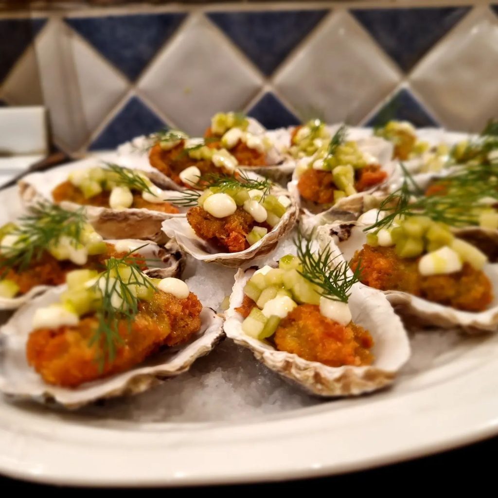 oyster canapes